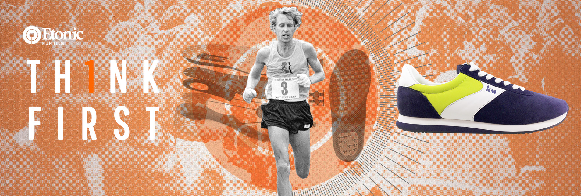 Etonic promotional graphic with Marathon Runner