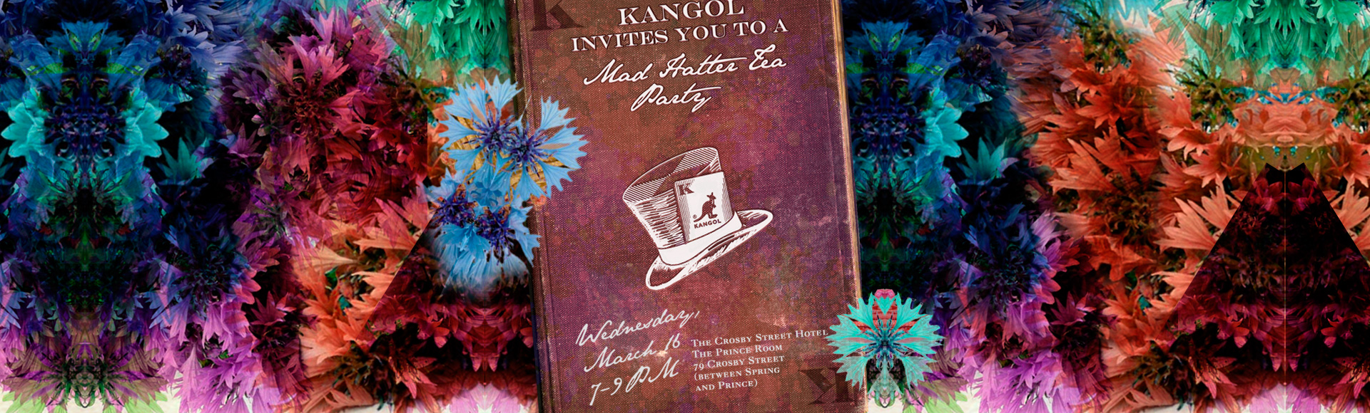 kangol event invitation graphic