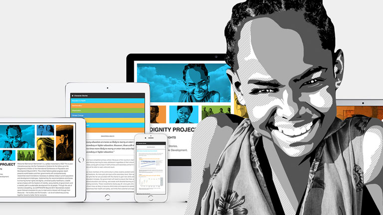 UNFPA Website Design and Illustration