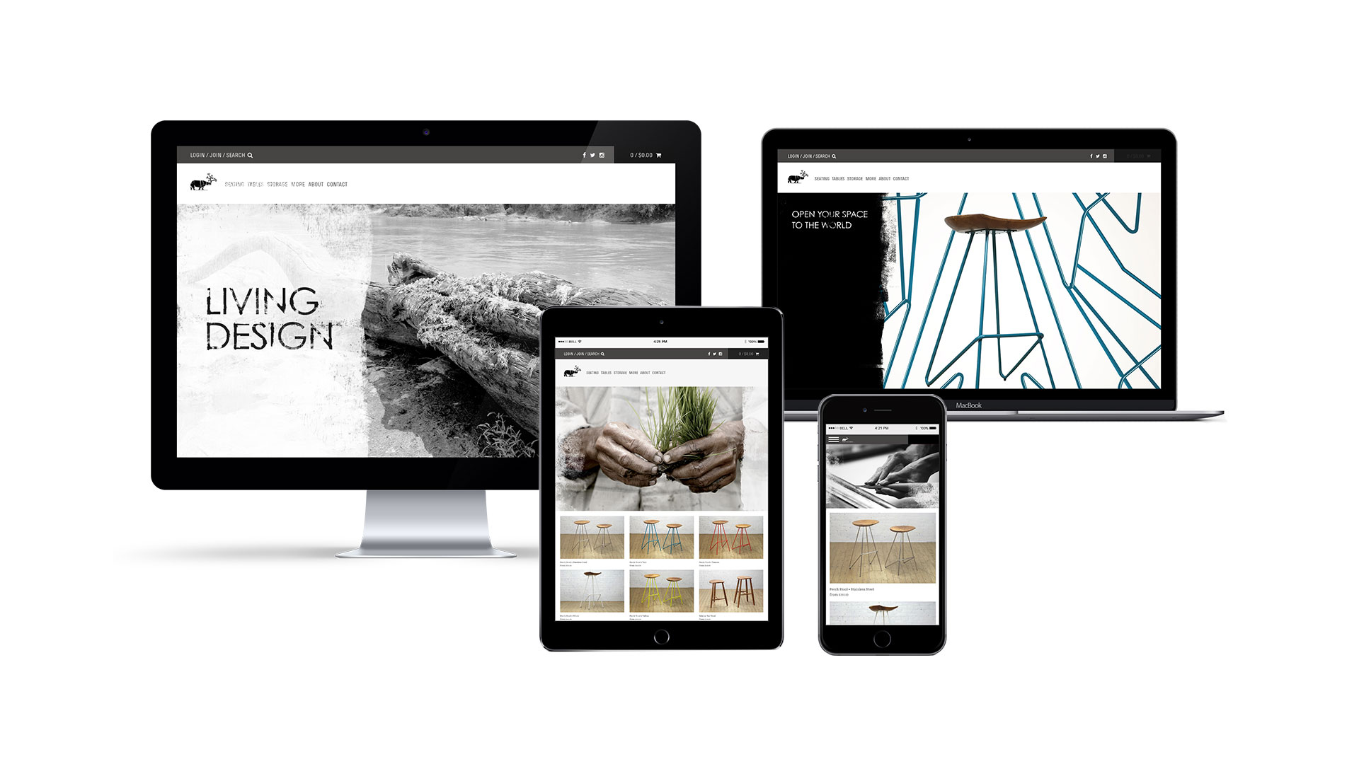 From The Source Website Design on Desktop, Laptop, iPad, iPhone