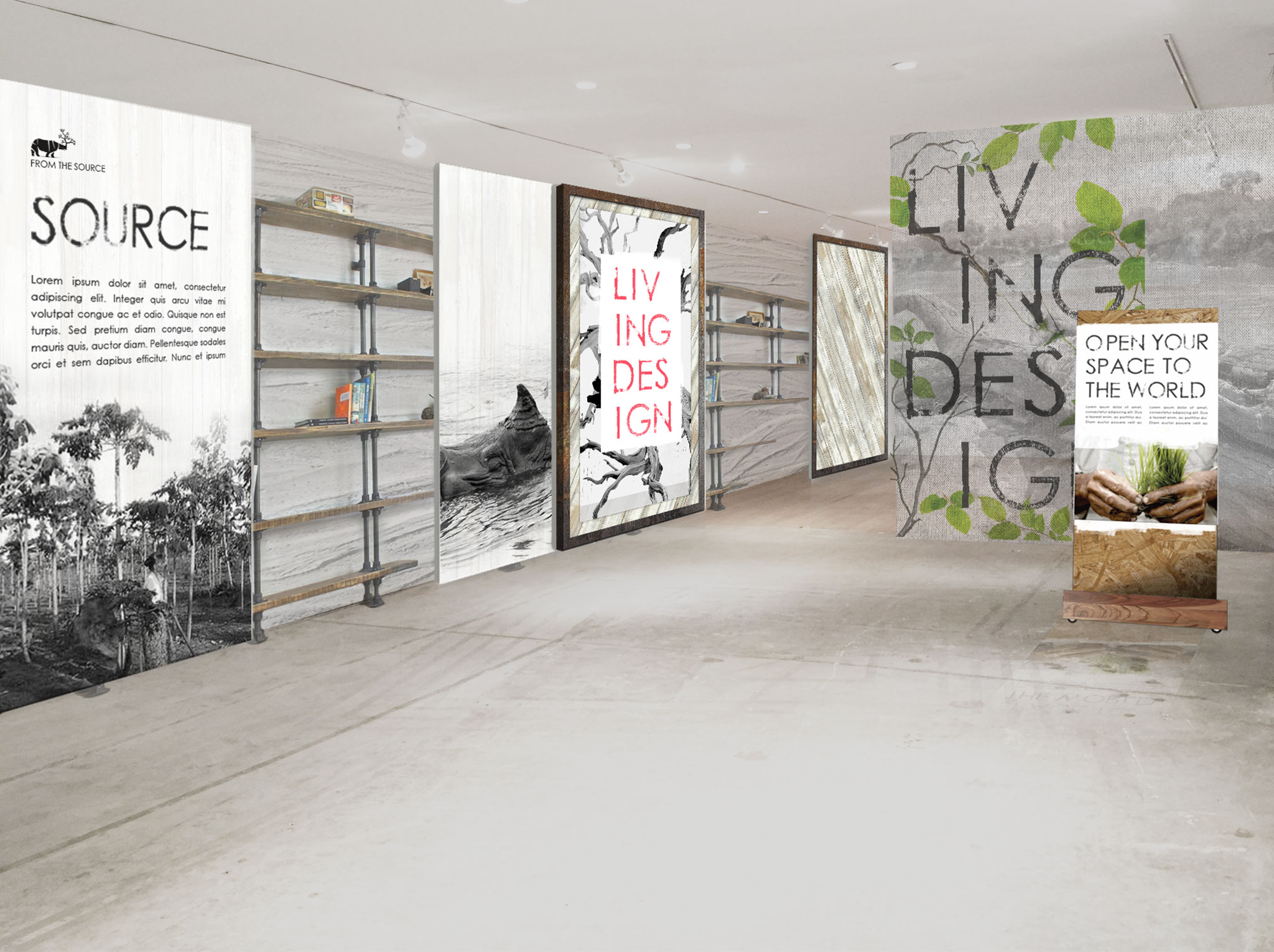 Spil Creative interior design for From The Source