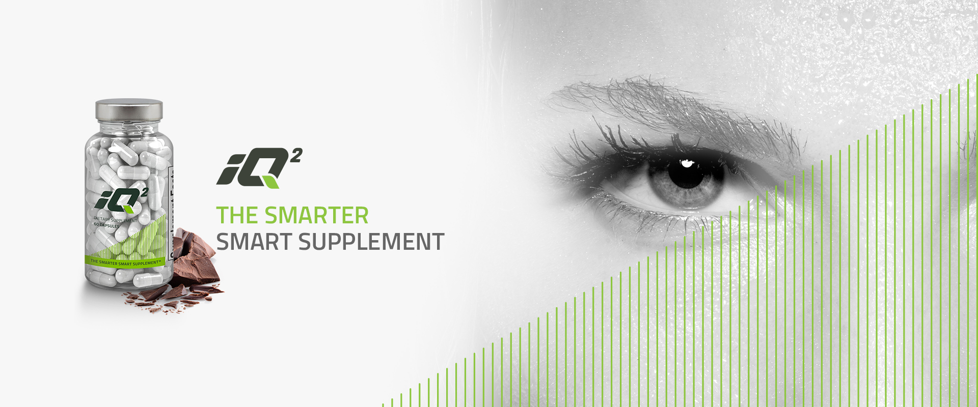 iQ2 nootropics bottle. The Smarter Smart Supplement